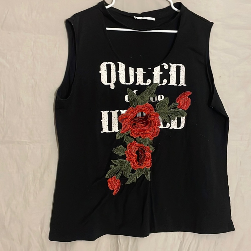 BOGO Black sleeveless top size 20